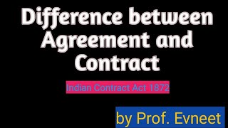 Agreement vs Contract  agreement and contract  difference between agreement and contract [upl. by Adnarim893]