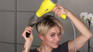 SHORT HAIR TUTORIAL  How To Create A quotShaggy Pixiequot Hairstyle [upl. by Allecnirp]