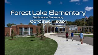 Forest Lake Elementary Dedication Ceremony October 4 2024 [upl. by Atnes]