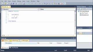 Visual Basic Tutorial  4  Hello World [upl. by Hightower]