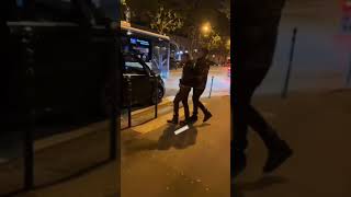 A Boogie Wit da Hoodie runs from Lil Tjay in Paris😱😱 [upl. by Ettie766]