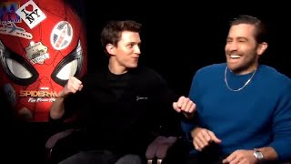 Jake Gyllenhaal scares Tom Holland [upl. by Odie959]