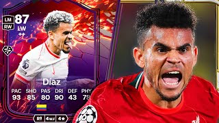 87 TRAILBLAZERS DIAZ PLAYER REVIEW EA SPORTS FC 25 [upl. by Elleval657]