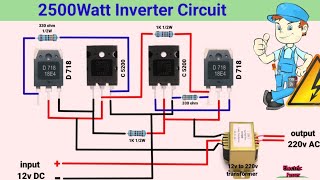 Inverter Circuit Diagram 2500Watt [upl. by Aschim]