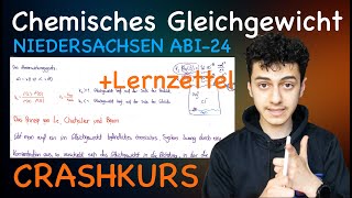 chemisches Gleichgewicht AbiCrashkurs Niedersachsen 24 komplette Zusammenfassung  Lernzettel [upl. by Dupin963]