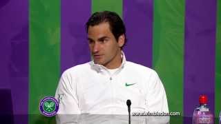 Wimbledon 2012 Roger Federer talks to the media [upl. by Ttennaej]