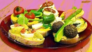 Pinchos Rezept für spanische Tapas von einfachKochen [upl. by Denison]