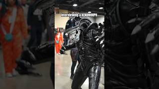 Interviewing a XENOMORPH COSPLAYER from the MOVIE ALIENS cosplayer cosplay aliens xenomorph [upl. by Iras]