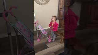 New stroller with BabyPlease subscribe and like [upl. by Lawtun]