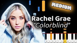 Rachel Grae Colorblind Piano Tutorial Medium [upl. by Rosanne]