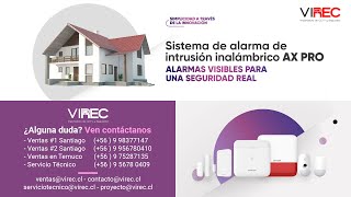 Sistemas de alarmas AX PRO HIKVISION [upl. by Urbain]