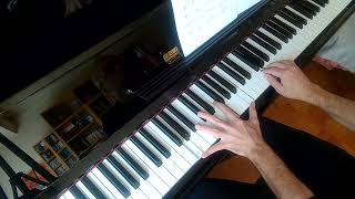 Oblivion by Astor Piazzolla piano solo slow bossa nova advanced level [upl. by Bobinette]