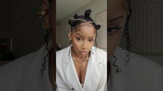 Quick Style Bantu Knots wadded hair😍 [upl. by Dogs55]