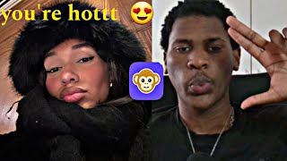 BEST RIZZ MOMENTS 😈 MONKEY APP must watch [upl. by Danice]