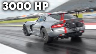 3000HP Twin Turbo Dodge Viper Runs Fastest 14 Mile Ever TX2K24 Day 1  2 [upl. by Strickler151]