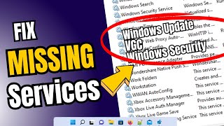 How to Restore ANY Missing or Deleted SERVICES in Windows 1011 [upl. by Thayne]