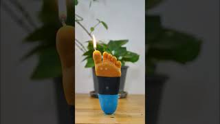 Colorful with foot🦶 style Candle shorts diy handmade candle [upl. by Paget]