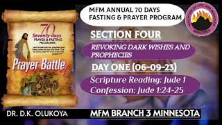 MFM 70 Days Prayer amp Fasting Program  Day 31  Revoking Dark Wishes and Prophecies [upl. by Imerej120]