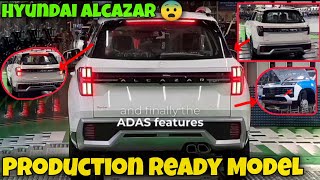 Finally❗️Hyundai Alcazar Facelift 2024 Production Ready Models [upl. by Ratep232]