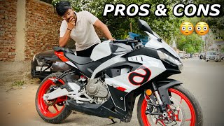 2024 APRILIA RS 457 PROS amp CONS  UNEXPECTED [upl. by Yousuf792]