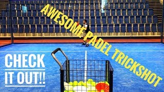 Awesome Padel Trickshot [upl. by Kara-Lynn450]