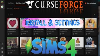 How to install Curseforge for Sims 4 [upl. by Anerul]