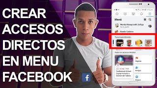 Como Poner Accesos Directos en el Menú Principal de Facebook [upl. by Brander]