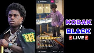 Kodak Black Jewelry Shop 💎 IG LIVE  November 5 2024 [upl. by Theodor]