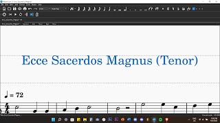 Tenor Study Guide  Ecce Sacerdos Magnus by V Goller [upl. by Aimet678]