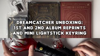 썸냐로그 Unboxing Dreamcatcher Debut album amp 2nd album reprints w Fabric Keyrings amp Mini Lightstick ♡ [upl. by Lach]