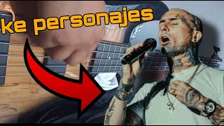 Personajes  Mojada cover bass [upl. by Zamora1]