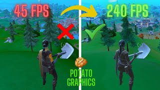 Como Tener POTATO GRAPHICS en FORTNITE  0 Delay  FPS [upl. by Niltak]