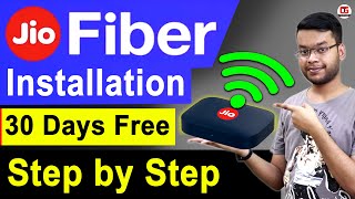 Jio Fiber Installation Step by Step  Jio Fiber Connection Kaise Le Village Jio Fiber Speed Test [upl. by Schultz]