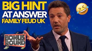 FUNNY NO ONE GETS GINO DACAMPOS BIG HINT On Family Fortunes Feud UK 2020 [upl. by Reltuc]