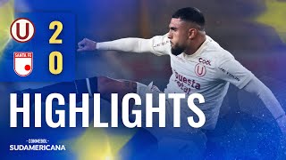 UNIVERSITARIO vs SANTA FÉ  HIGHLIGHTS  CONMEBOL SUDAMERICANA 2023 [upl. by Rhee1]