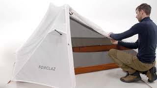 HOW TO INSTALL FORCLAZ TENT TARP MT900 2P [upl. by Burnard]