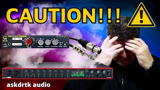 How to Connect a Mic Preamp to an Audio Interface Without Breaking Anything [upl. by Antrim]