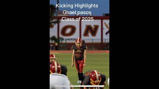 Ghael Pasos Kicking Highlights 2 Colton highschool 4⭐️ kicker CO 2025 [upl. by Cristabel]