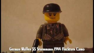 Lego ww2 uniforms and equipment [upl. by Aicertal]