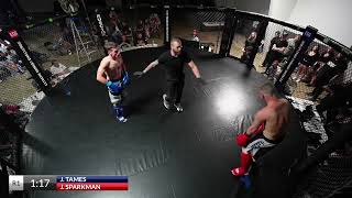 Jordan Tames vs James Sparkman155lb kickboxing bout [upl. by Merola652]