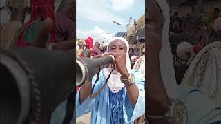 Sarkin hausawa of olomore market  Owu day 2024 celebration hausa tradition kakaki837 culture [upl. by Tserrof]