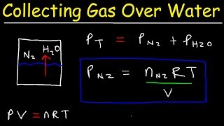 Collecting Gas Over Water Practice Problems  Chemistry Gas Laws [upl. by Asel702]