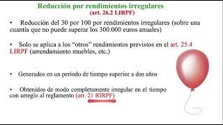 IRPF 05 07 Capital mobiliario rendimientos irregulares [upl. by Ahsekat]