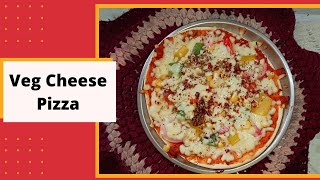 व्हेज चिज पिझ्झा  Veg cheese pizza  how to make pizza  recipe by kokanchi tai [upl. by Reade]