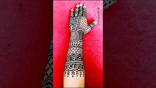 Beautiful simple full hand bridal mehndi designyoutubeshortsshortvideo viralshortstrendingvideo💥 [upl. by Ecinad441]