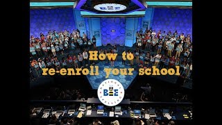 How to reenroll in the Scripps National Spelling Bee 1819 [upl. by Ing]