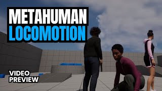 Unreal Engine 5  Metahuman Locomotion Preview [upl. by Enner]