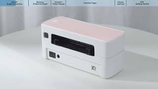 Phomemo PM241BT Tutorial How to Use and Setup Shipping Label Printer 241BT丨Instruction Manual 2024 [upl. by Ahs]