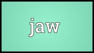 Jaw Meaning [upl. by Ahsac]