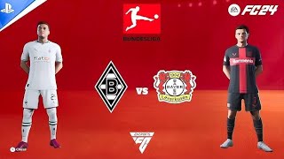 Fc 24  Mgladbach vs Leverkusen  Bundesliga2425 full match  PS4™ [upl. by Nomit]